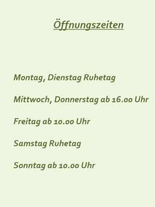 Öffnungszeiten
